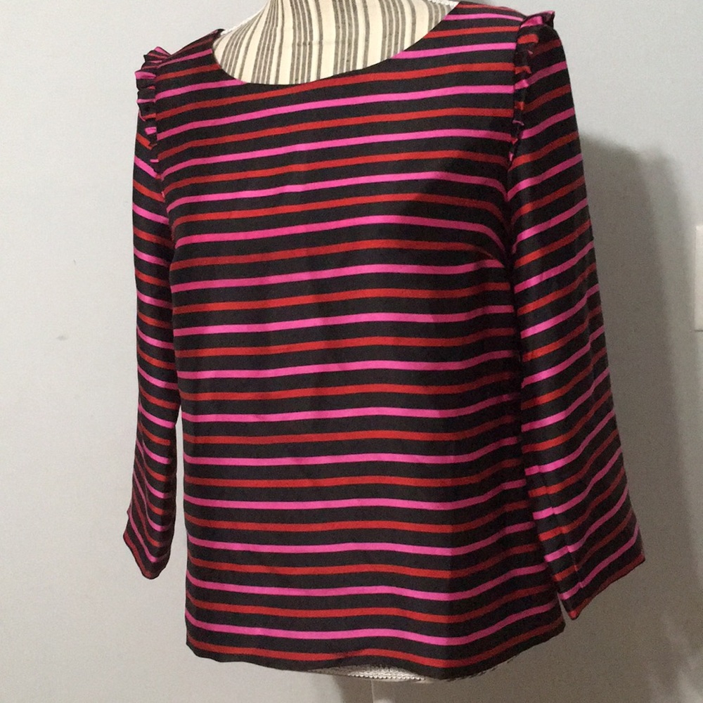 Rsvp By Talbots Multi Colored 3/4 Top Size 2 - image 1